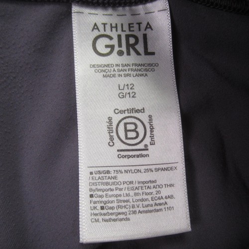 Athleta Leggings Girl Youth Size L/12 Purple High Rise Chit Chat Flare Pant - Picture 12 of 14