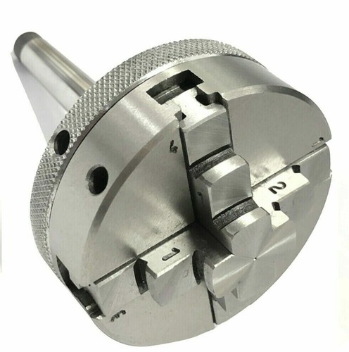 Mandrin Autocentré 4 Mâchoires 65mm - Filetage MT 2, Tiges 14x1, Marque Zeal Industries, Neuf