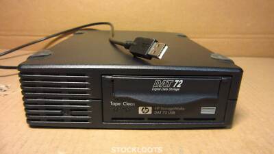 HP DW027A DAT72 StorageWorks 4mm DDS-5 36/72GB External USB 2.0 Tape Drive