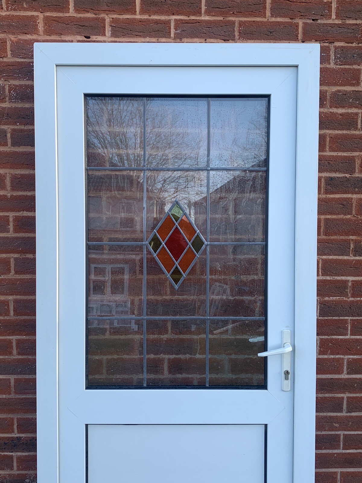 UPVC DOUBLE GLAZED BACK DOOR SIDE DOOR 93cm WIDE 209cm HIGH WITH KEY