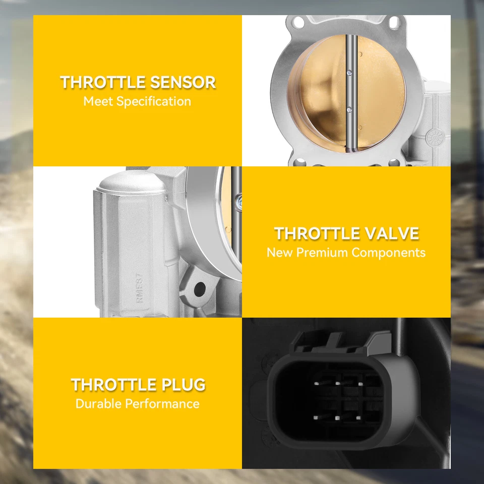 Carrocería del acelerador para Chevrolet Silverado 1500 4,8 L 5,3 L 6,0 L 2009 2010 2011-2013 Foto 4 de 4