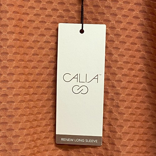 Calia Women's Renew Long Sleeve Round Neck Apricot Aura WAX31338 New - Picture 5 of 5
