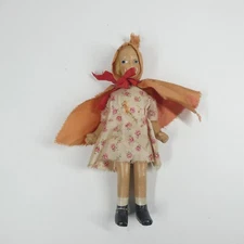 Antique Polish Dutch Maid Character Doll 8" Tall Vintage