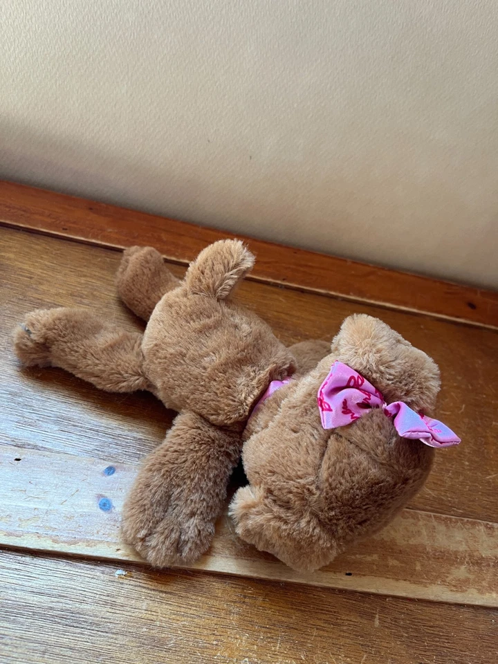 Pelúcia pequena levemente usada marrom castanha Barbie filhote de cachorro bicho de pelúcia – 8 - Imagem 3 de 4