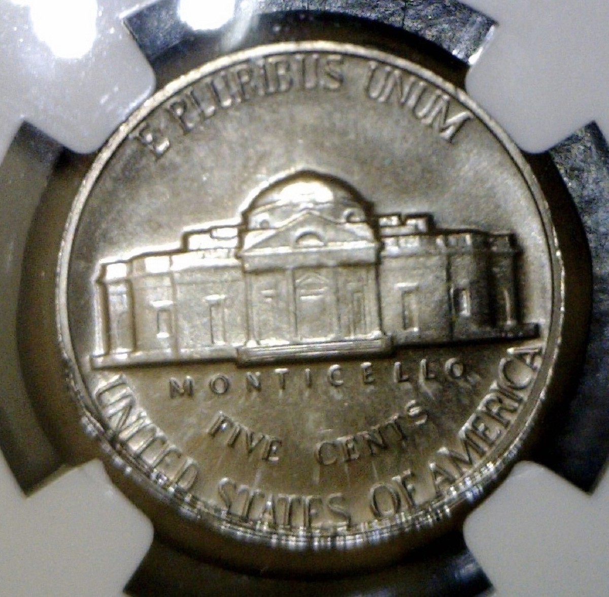 ●KNOWN FELONS レア 1964 ERROR NGC MS64 HUGE BROCKAGE +Broad Struck Jefferson