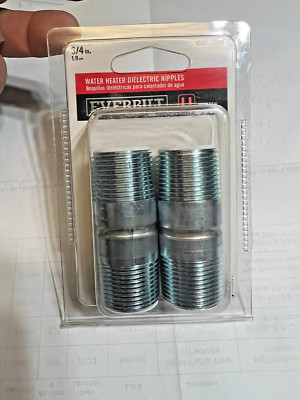 Water Heater Dielectric Nipple, 3/4 x 3/4 x 2-1/2-In 2-Pk 1000045428 FREE SHIP