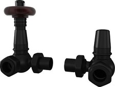 UK Radiators Thermostatic TRV Valve 1/2"x15mm Angled/Corner *Pack* Traditional