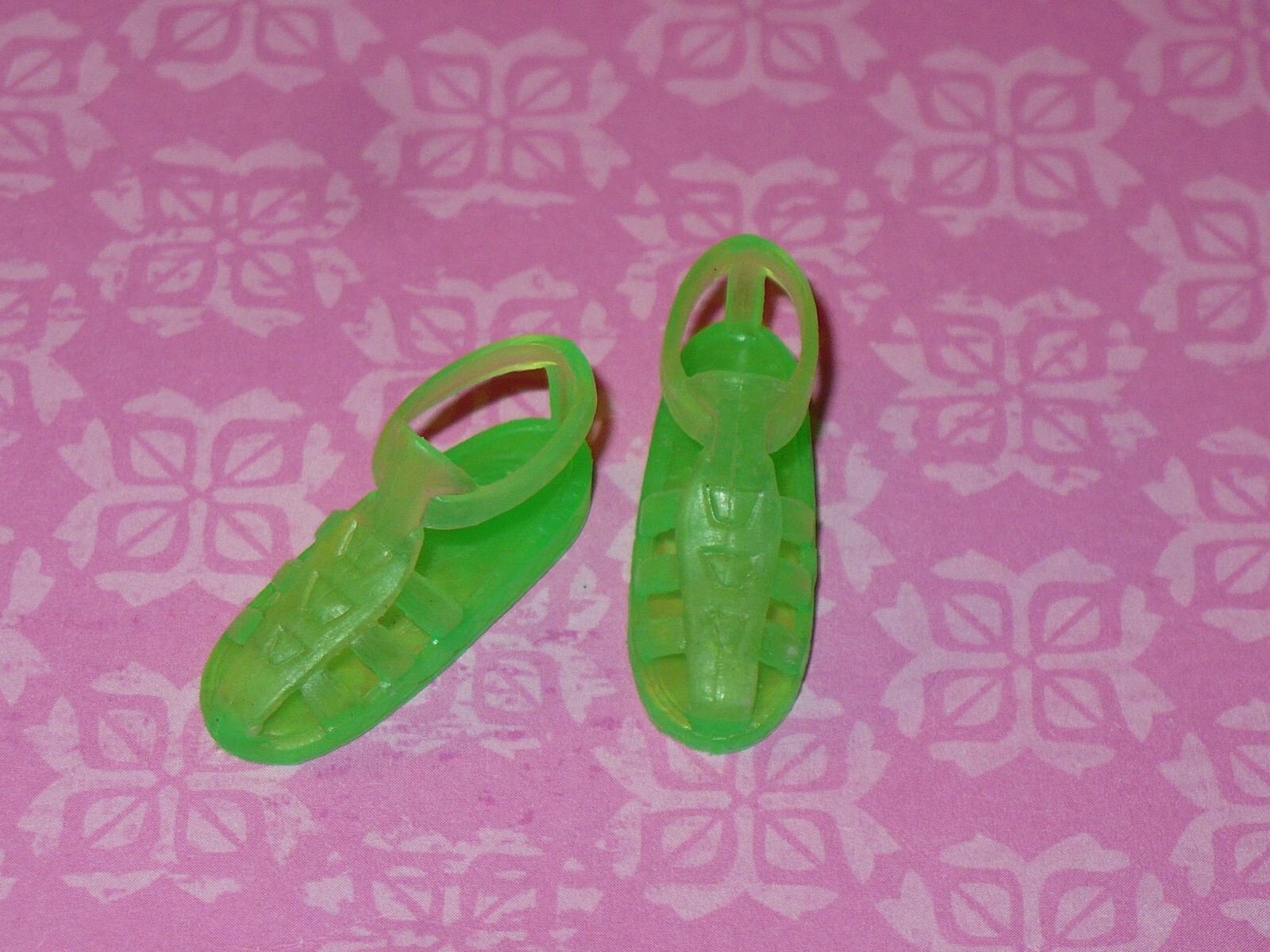 SHOES Barbie Doll Fashionistas GREEN JELLY SANDALS CURVY or TALL