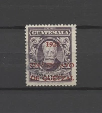 No: 73423 - GUATEMALA - AN OLD PESOS STAMP w. OVERPRINT - USED!!