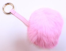 Fur Puff Key Chain Fob Phone Purse Charm