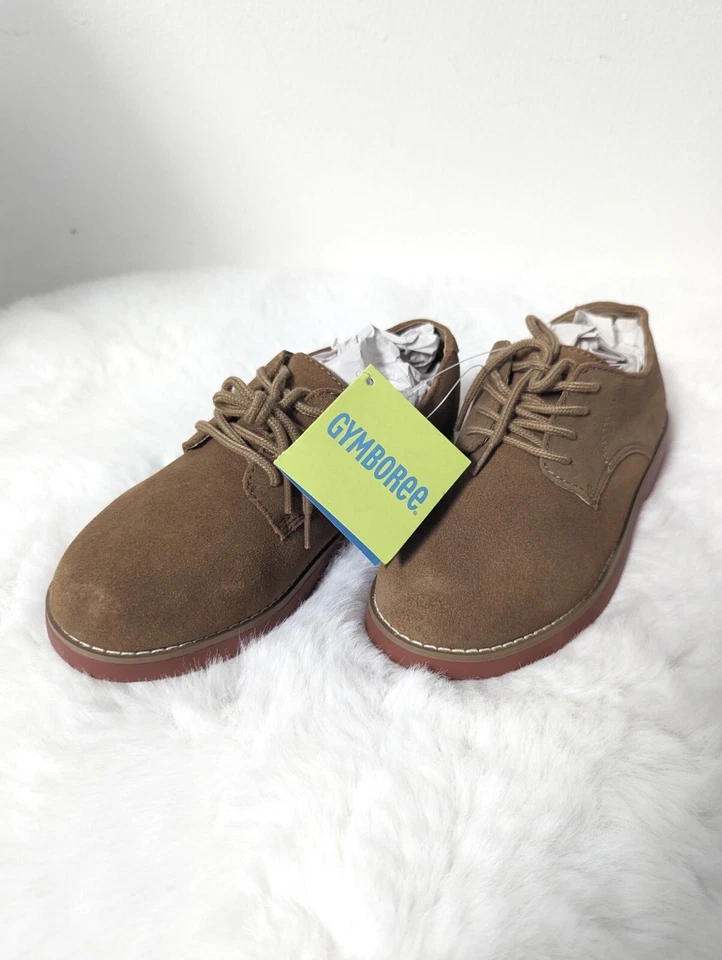 Gymboree Boys Size 2 Suede Oxford Lace Up Spring Easter Dress Shoes - Image 3 of 4