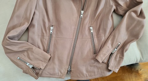 Schyia Damen Lederjacke Gr. 42, Altrosa- Nude - Bild 5 von 17