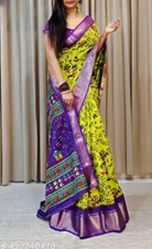 Self Design Bollywood Art Silk, Raw Silk Saree Light Green