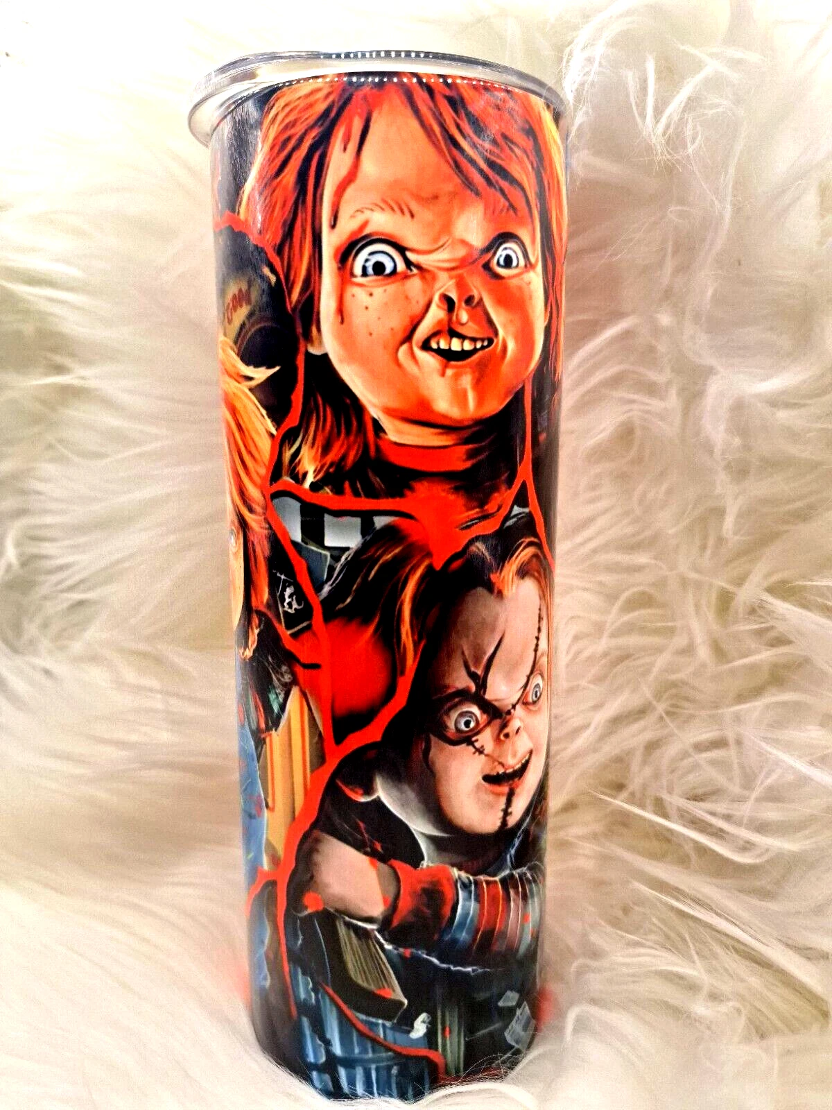 Chucky Tumbler Stainless Steel Straw Insulated Cup Mug