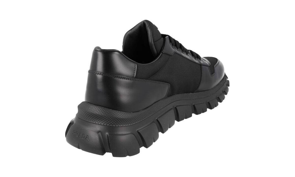 PRADA PRAX01 CHUNKY SNEAKERS SHOES 2EE366 BLACK LEATHER NEW PRADA PRAX01 CHUNKY SNEAKERS SHOES 2EE366 BLACK LEATHER NEW