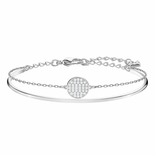 Brighton Santa Barbara Watch Silver tone Leather  Crystal Stone Bangle Bracelet Brighton santa barbara watch - Gem main image 3