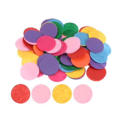 300 Stck. Runde Filz Kreise, 40 mm 1-1/2 Zoll Handwerk Filz Pads Gemischte Farben