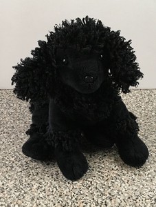 black toy poodle stuffed animal