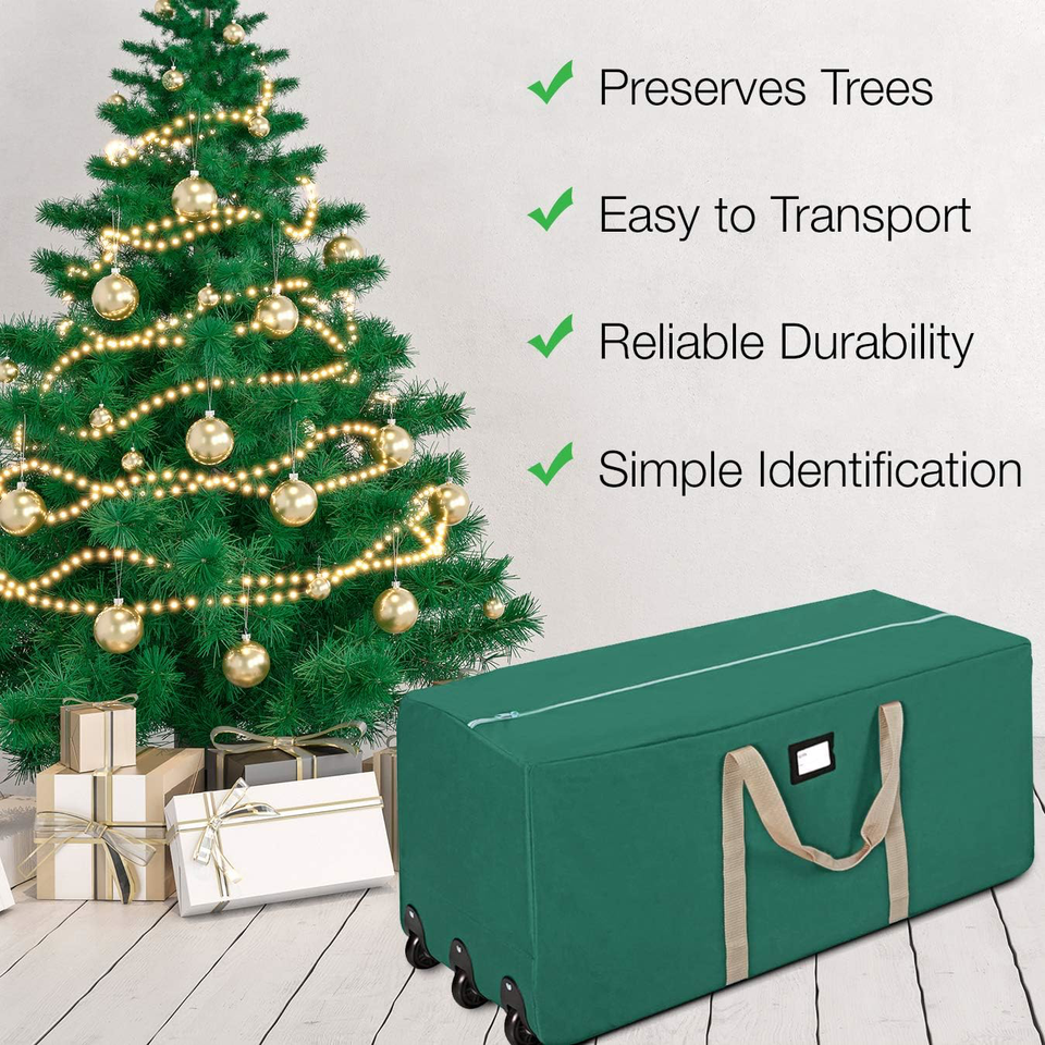 ProPik Christmas Rolling Tree Storage Bag, Fits Up to 9 ft. Tall