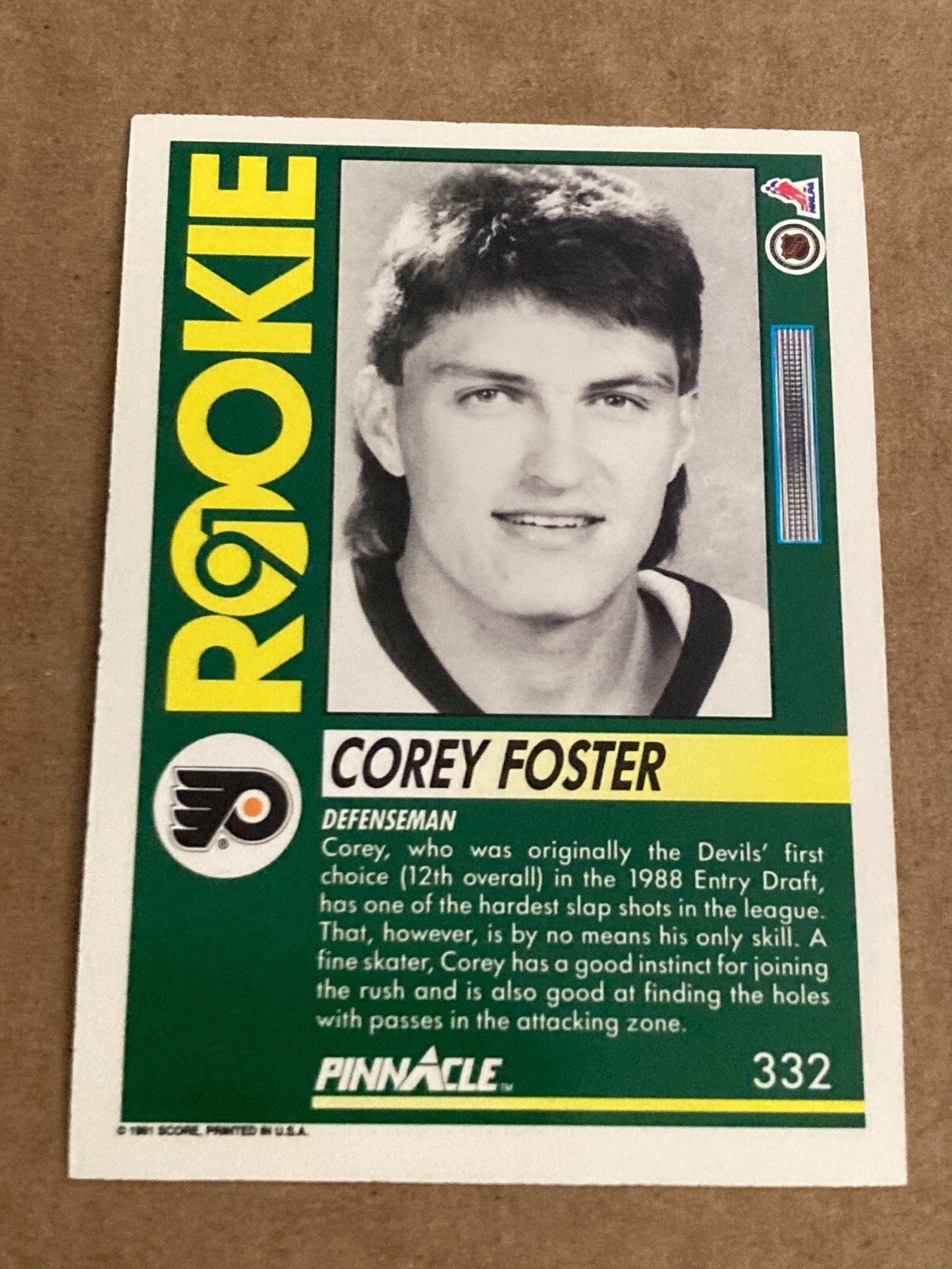 1991-92 Pinnacle - Rookie Corey Foster #332 (RC) for sale online | eBay