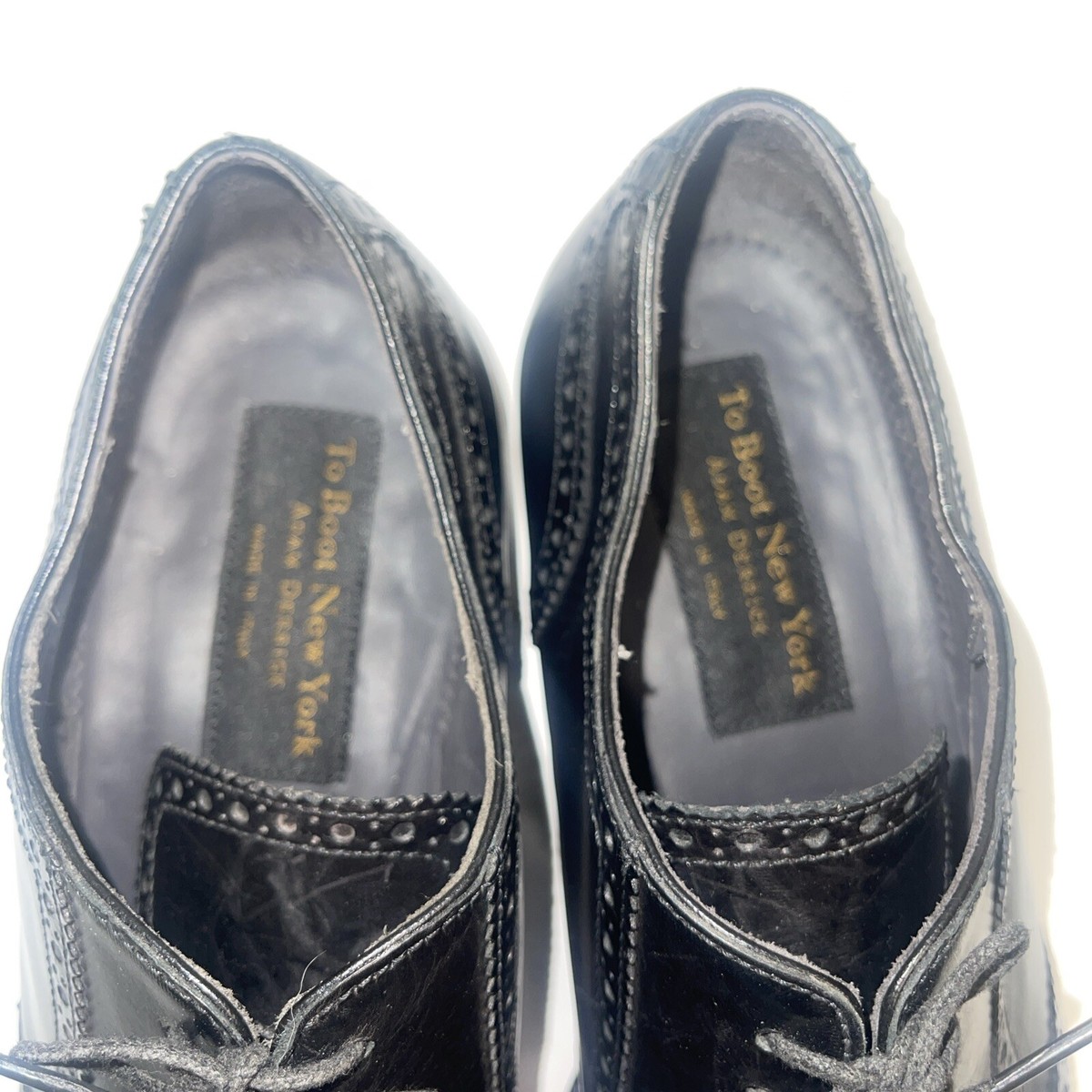 To Bout New York Duke Black Calf Wingtip Sz 9 Resoled In Red The wonderful history of the Paddock Boot, later known as  main image 4