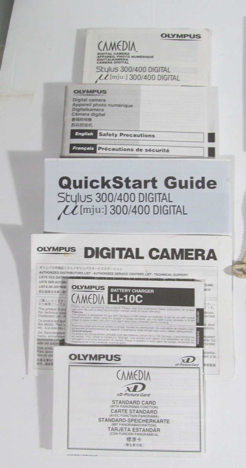 Olympus Stylus 400 Digital 4.1MP Camera w/Charger, Battery, Memory Card Remote eBay