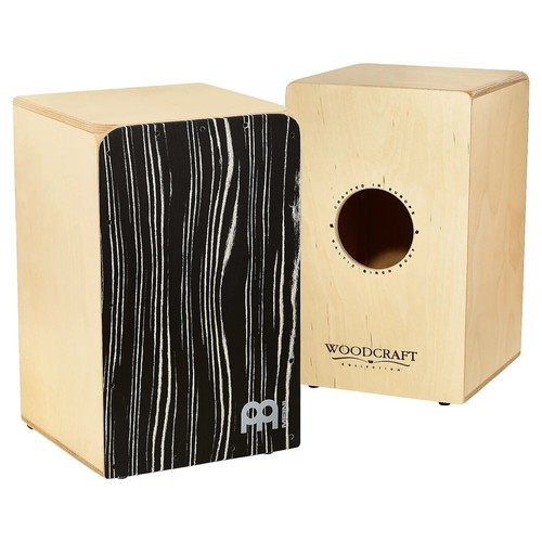 Mint Meinl Percussion WCAJ300NT-SO Birch Woodcraft Snare Cajon, Striped Onyx