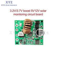 3.2V/3.7V Step-up to 5V/12V 1.5A Boost Module Solar Controller Circuit Board
