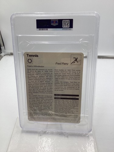 1976-80 Sportcaster French #41-03 Fred Perry PSA 5 - Picture 2 of 2