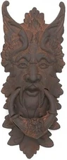 XL Cast Iron Northwind God Door Knocker Doorknocker Yard Art Wall Hanging Garden