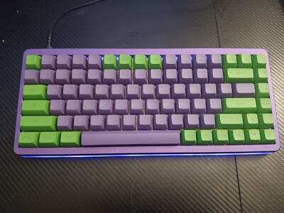 custom Neon Genesis Evangellion themed mechanical keyboard tkl 