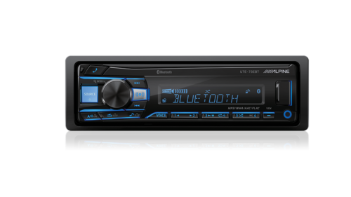 ALPINE UTE-73EBT DIGITAL MEDIA RECEIVER WITH BLUETOOTH/AUX/USB/FLAC (NO CD) - Picture 1 of 2