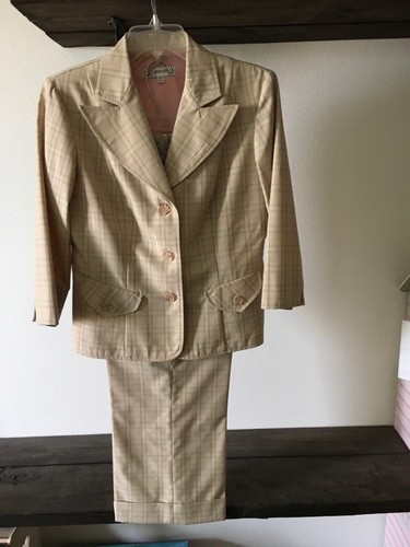 Tan Dressbarn Pant Suit 10 | eBay