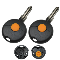 2 StüCk Auto SchlüSsel Taste SchlüSsel GehäUse Passend FüR Smart Fortwo 450 NEU
