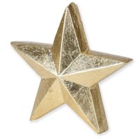 Weihnachts-Stern Holz 17Cm Gold Weihnachtsdeko Tischdeko Geschenk Stern