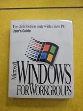 NEW SEALED MICROSOFT WINDOWS FOR WORKGROUPS USER GUIDE