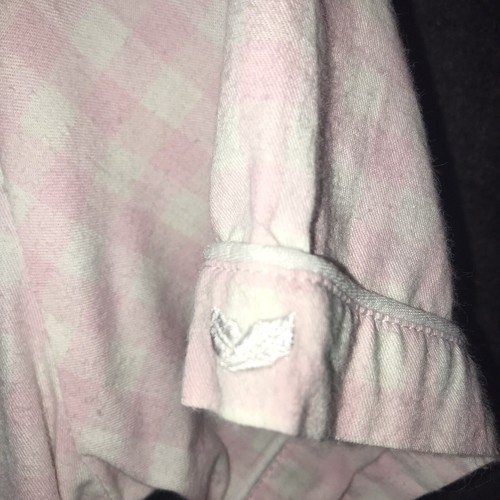Petite Plume Girls’ 14 Pink Flannel Pajama Set 2 Piece Pink White Check *flaws - Picture 9 of 18