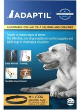 New Adaptil Adjustable Calming Comfort Collar  M to L Dog Adjustable NIB