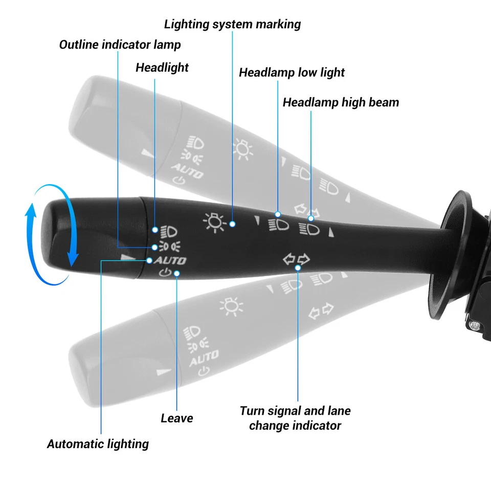Conjuntos de interruptor atenuador de luz de señal de giro para Chevy Cobalt 20940099 2005-2010 Foto 3 de 4