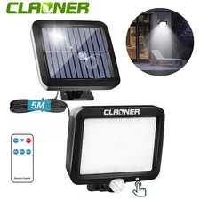 56 LED Solar Street Light Security Flood Lamp Motion Sensor Outdoor Wall Lights