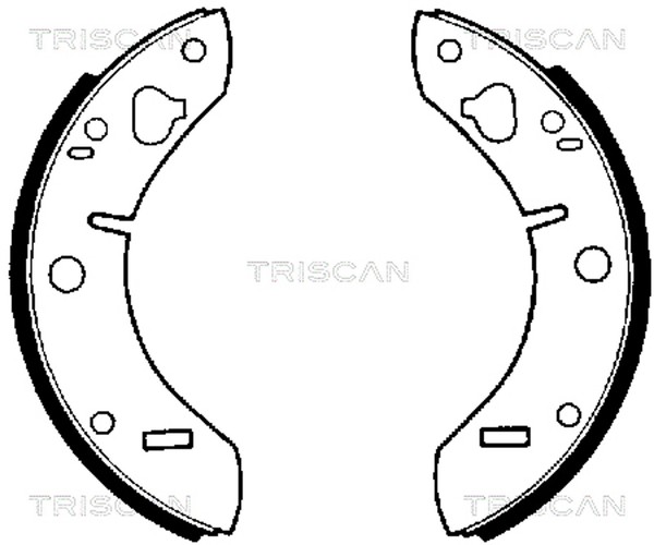 Bremsbackensatz Triscan 8100 65011 FüR Saab Austin 96 1000 MK 2 1100 1300-image