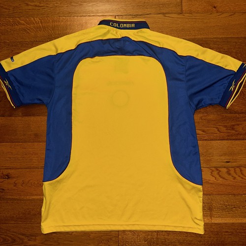 Colombia National Team 2001-02 Home Reebok Jersey Soccer Size 36/38 Small - Picture 10 of 18