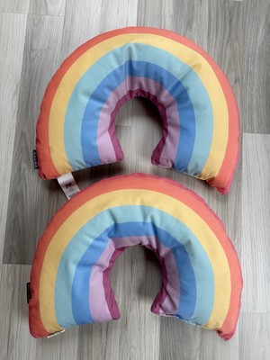 2 MAGMA Regenbogenkissen,Kissen,Kuschelkissen,Regenbogen,groß