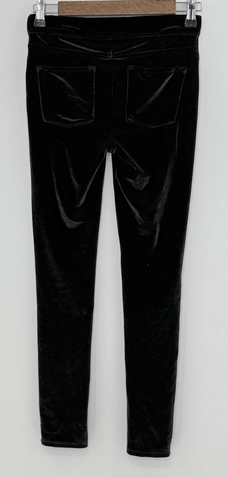 Брюки стрейч Old Navy для девочек черные бархатные повседневные с карманами размер XL 14 - Изображение 2 из 4