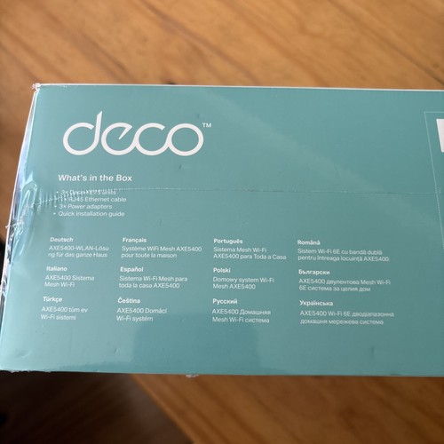 tp-link Deco XE75 WiFi 6E System 4x Antennas Tri-Band - Silver (DECOXE753PACK)