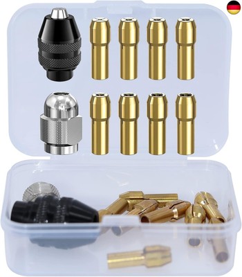AIMEKE Bohrfutter Adapter Set - Schwarz Dremel 4486 Bohrfutter - Silber 4485