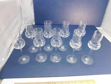 Set of 9 Spirit Glasses, 6 1/2", long stem, Liquor glass