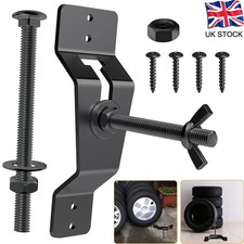 Wall Mounted Spare Tire Rack Holder, for Trailer Van Wheel Bracket Black UK