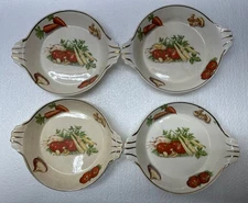 GUILDCRAFT OVEN PROOF Oven-To-Table Ware 22kt Gold Au Gratin Baking Dish Set 4