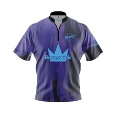 Custom Name Brunswick Alert Bowling Jersey Shirt - All Size